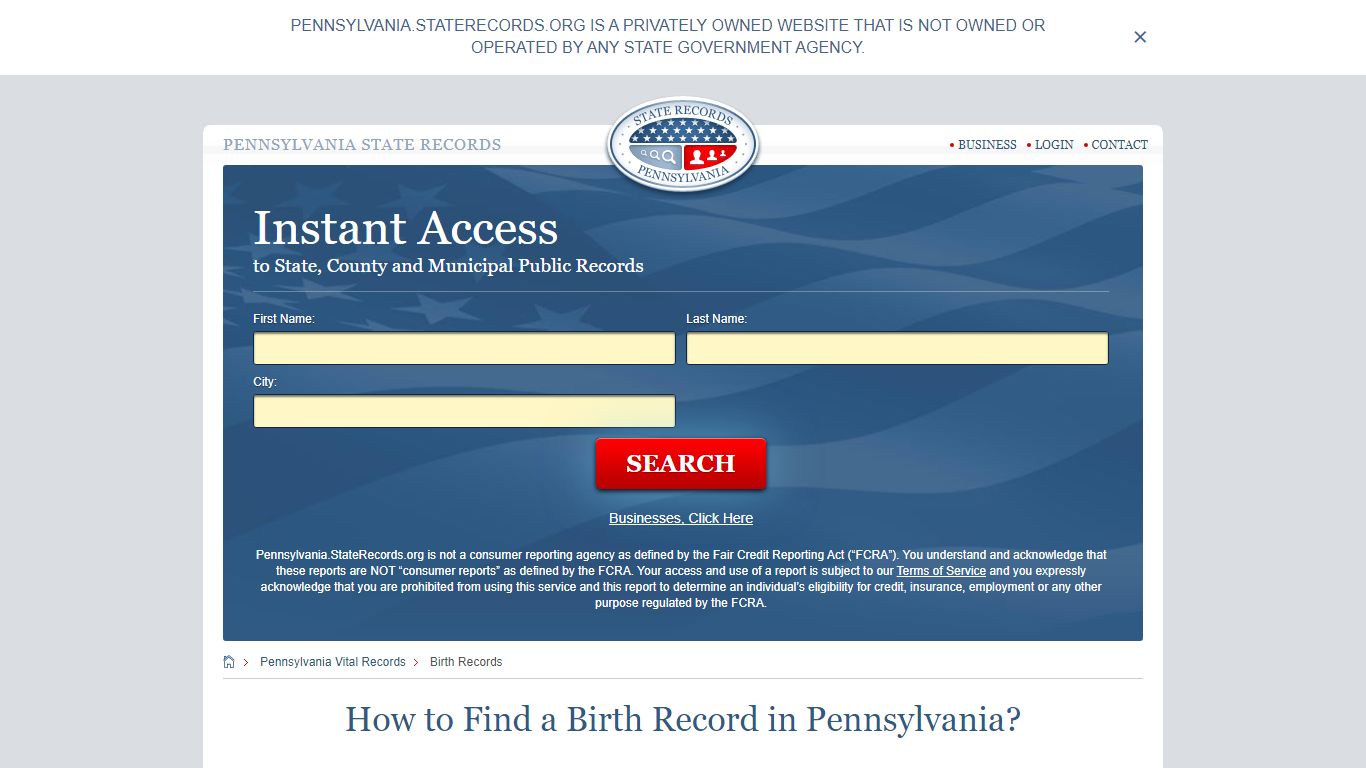 How to Find a Birth Record in Pennsylvania? - State Records